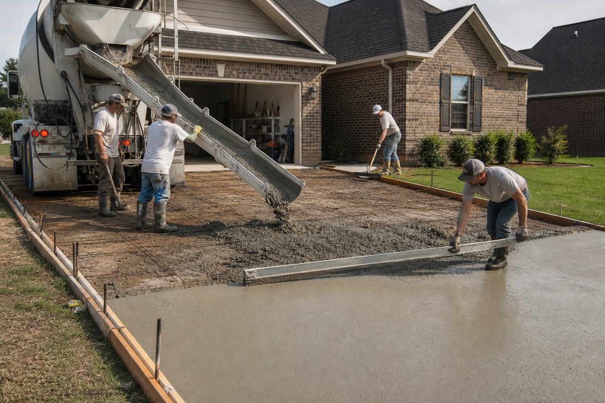 Driveway Installation concrete work