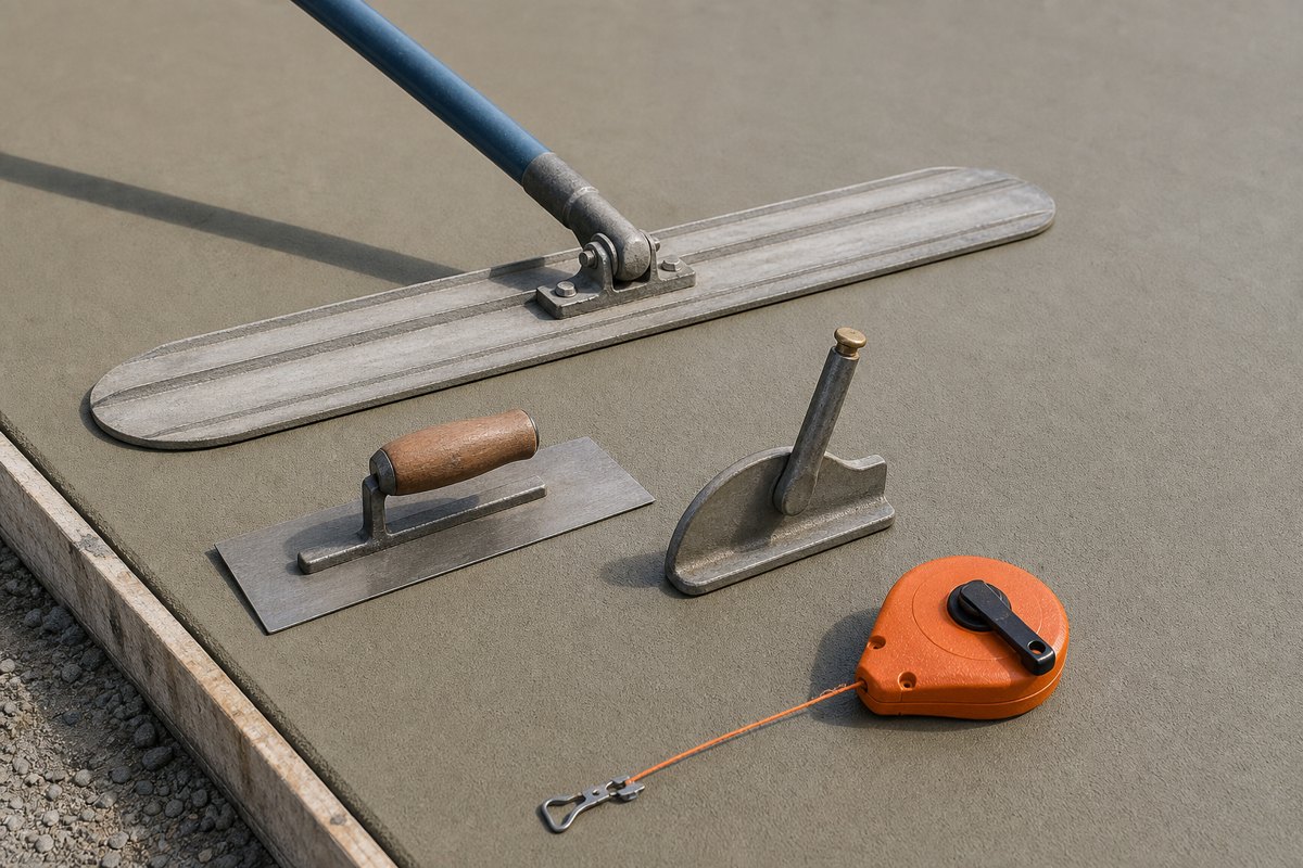 Concrete finishing tools